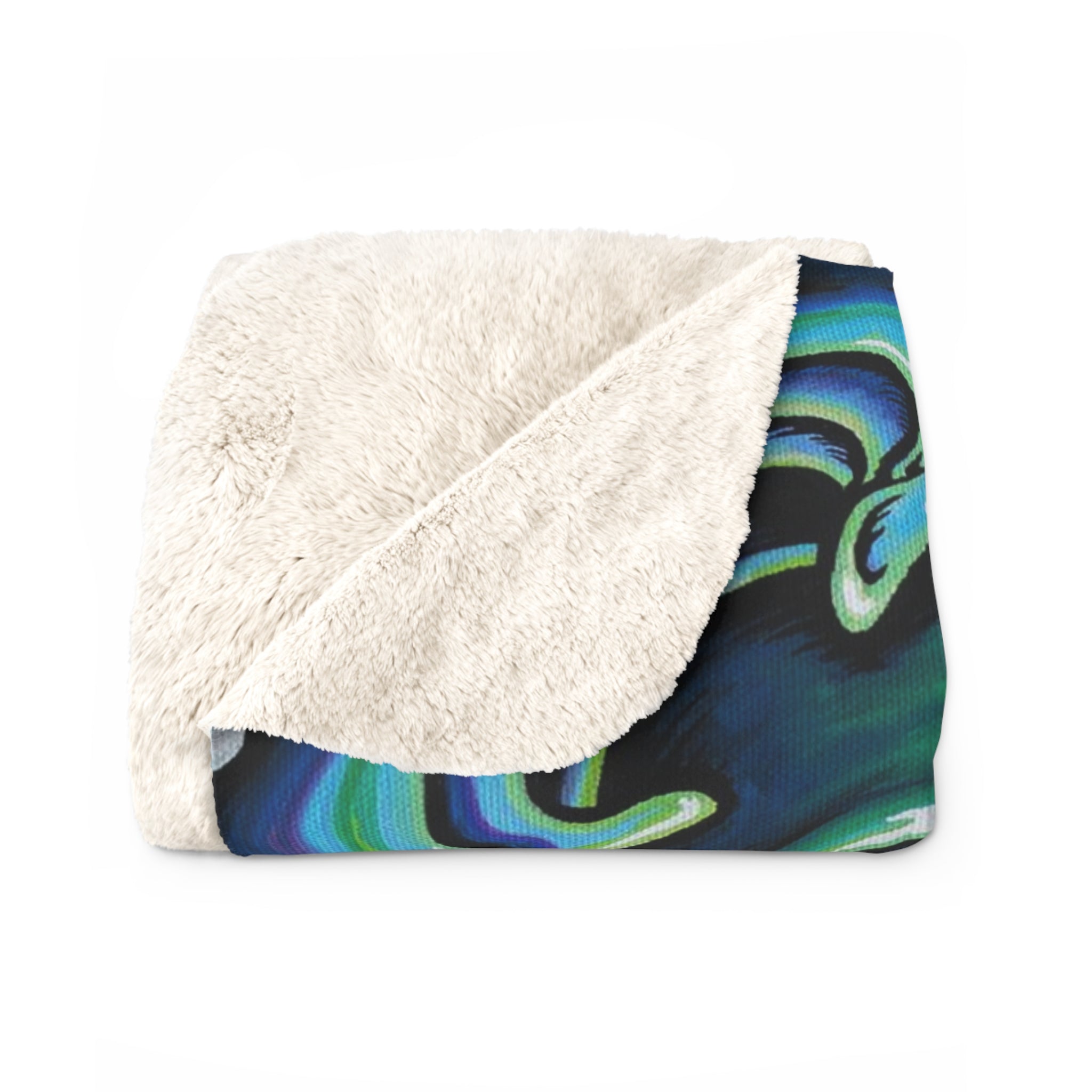 Cactus Point Sherpa Fleece Blanket