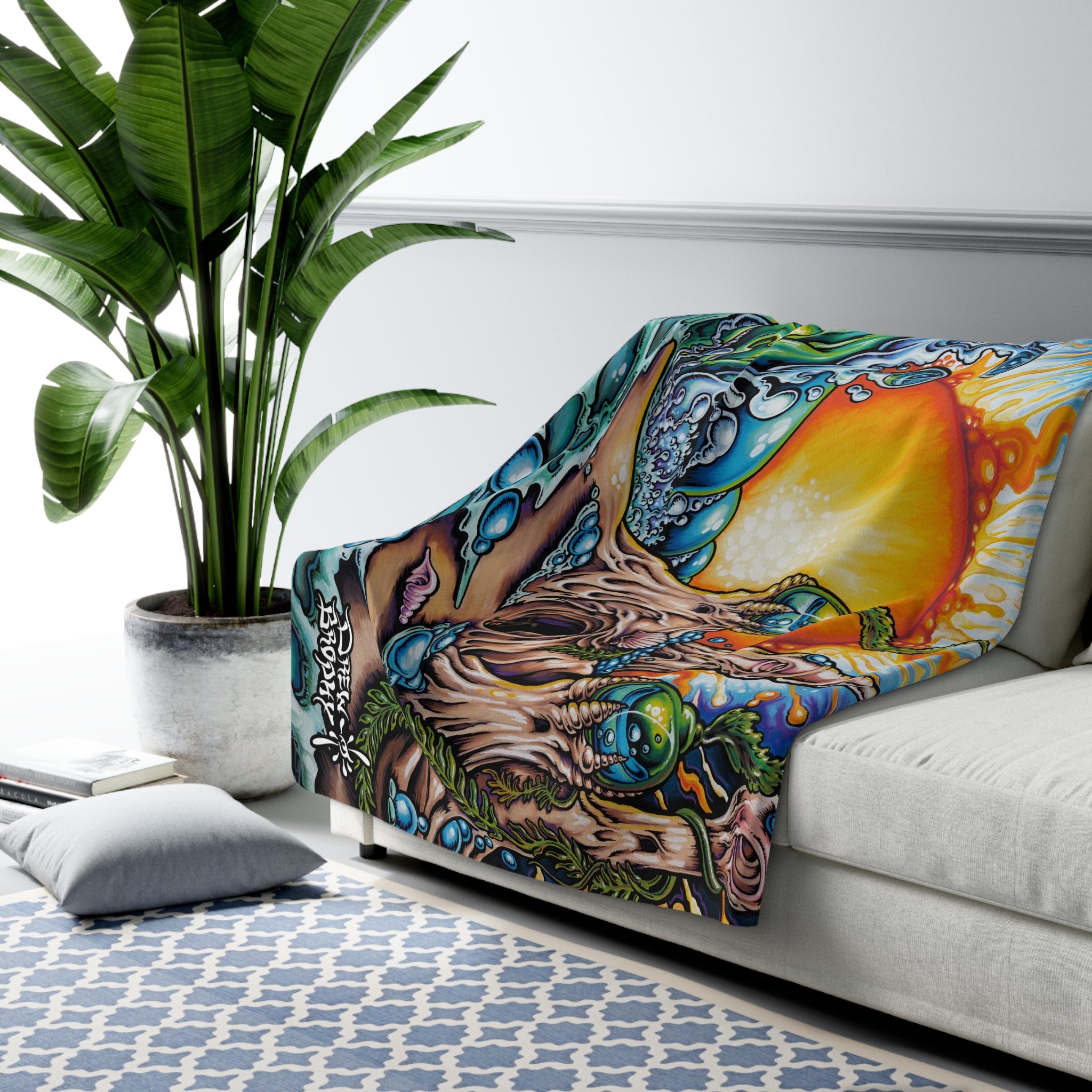 Castle Made of Sand Sherpa Fleece Blanket