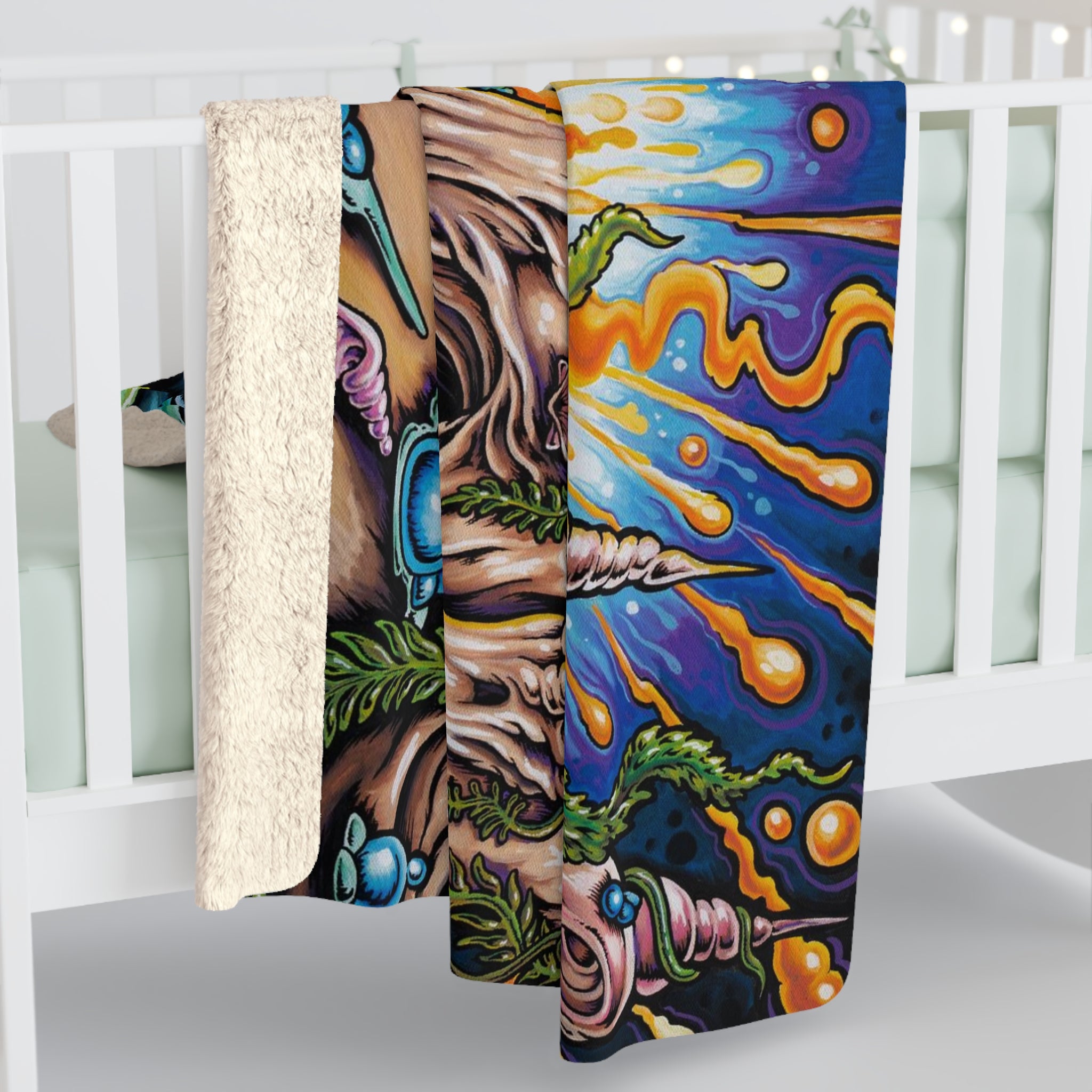 Castle Made of Sand Sherpa Fleece Blanket