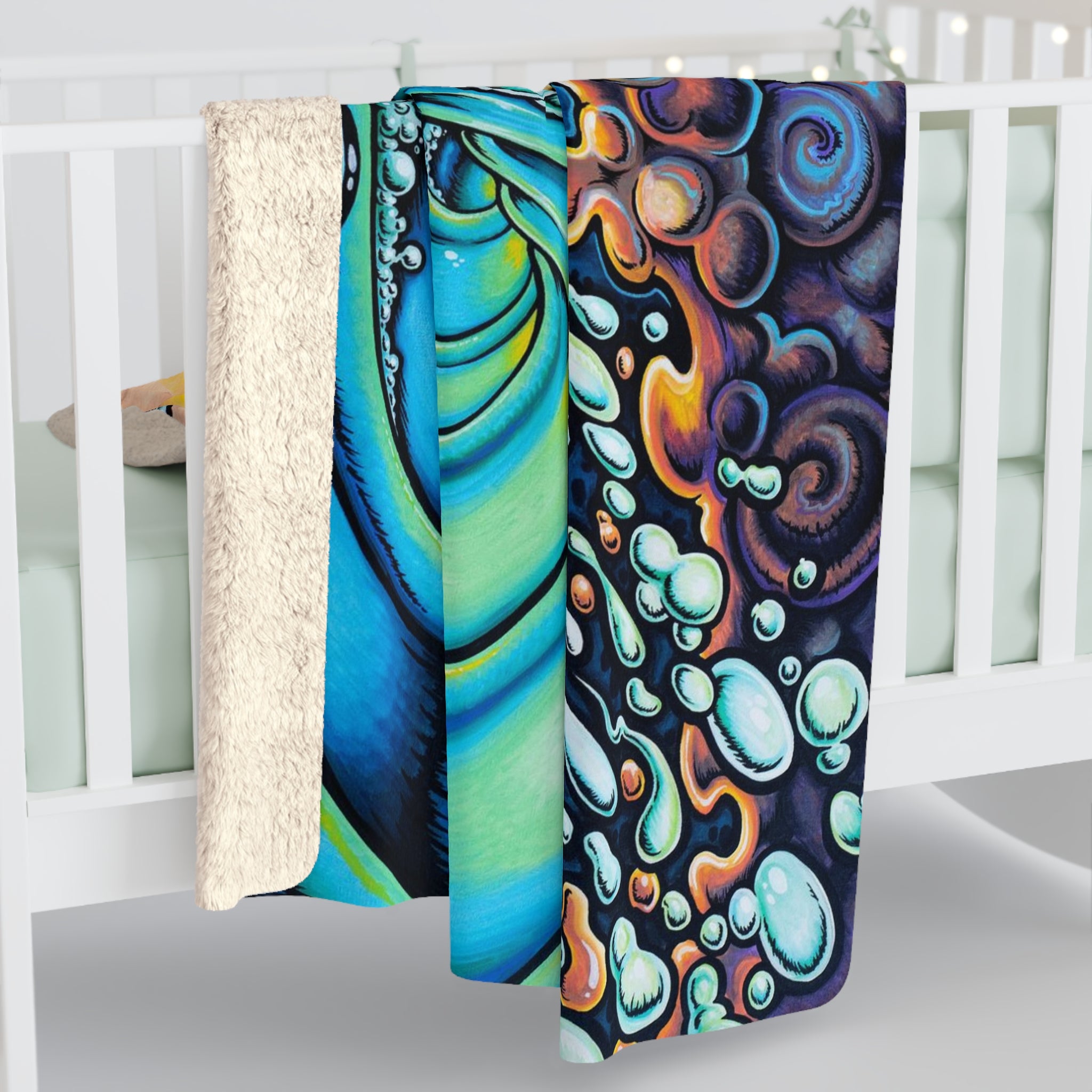 Surfer's Journey Sherpa Fleece Blanket