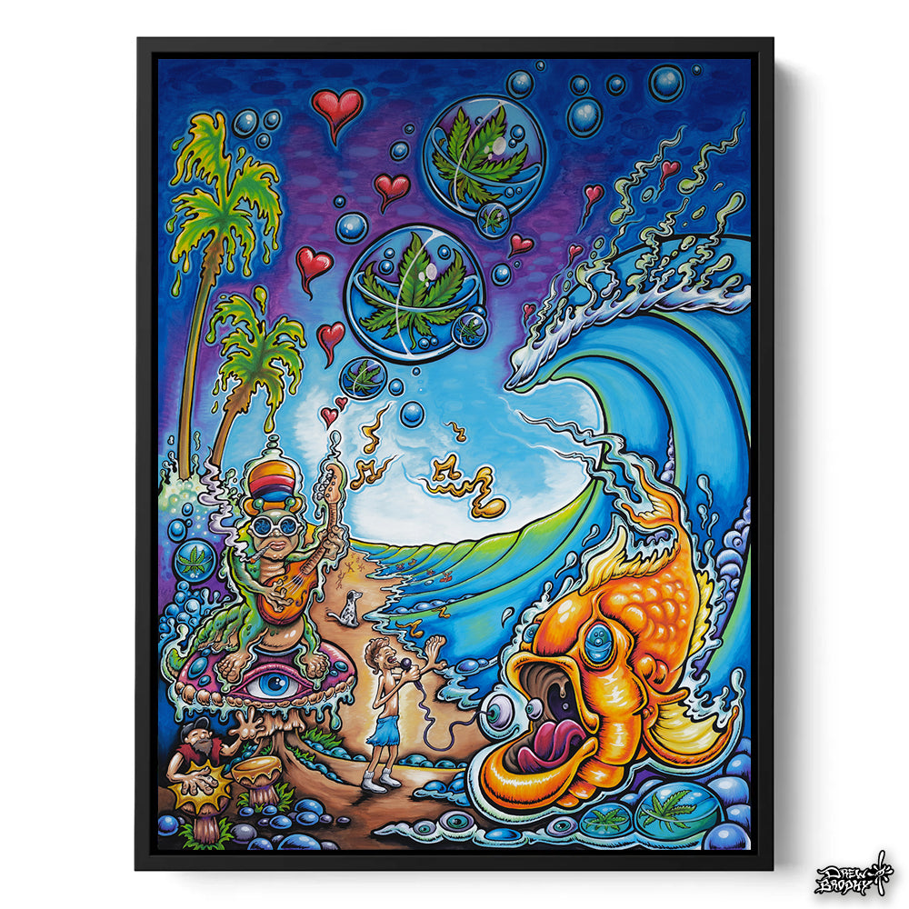 Sublime Day Stretched Canvas Black Frame - Drew Brophy Artist