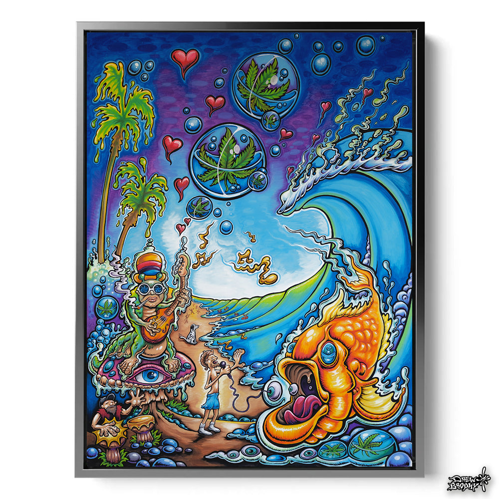 Sublime Day Stretched Canvas Silver Frame - Drew Brophy Artist
