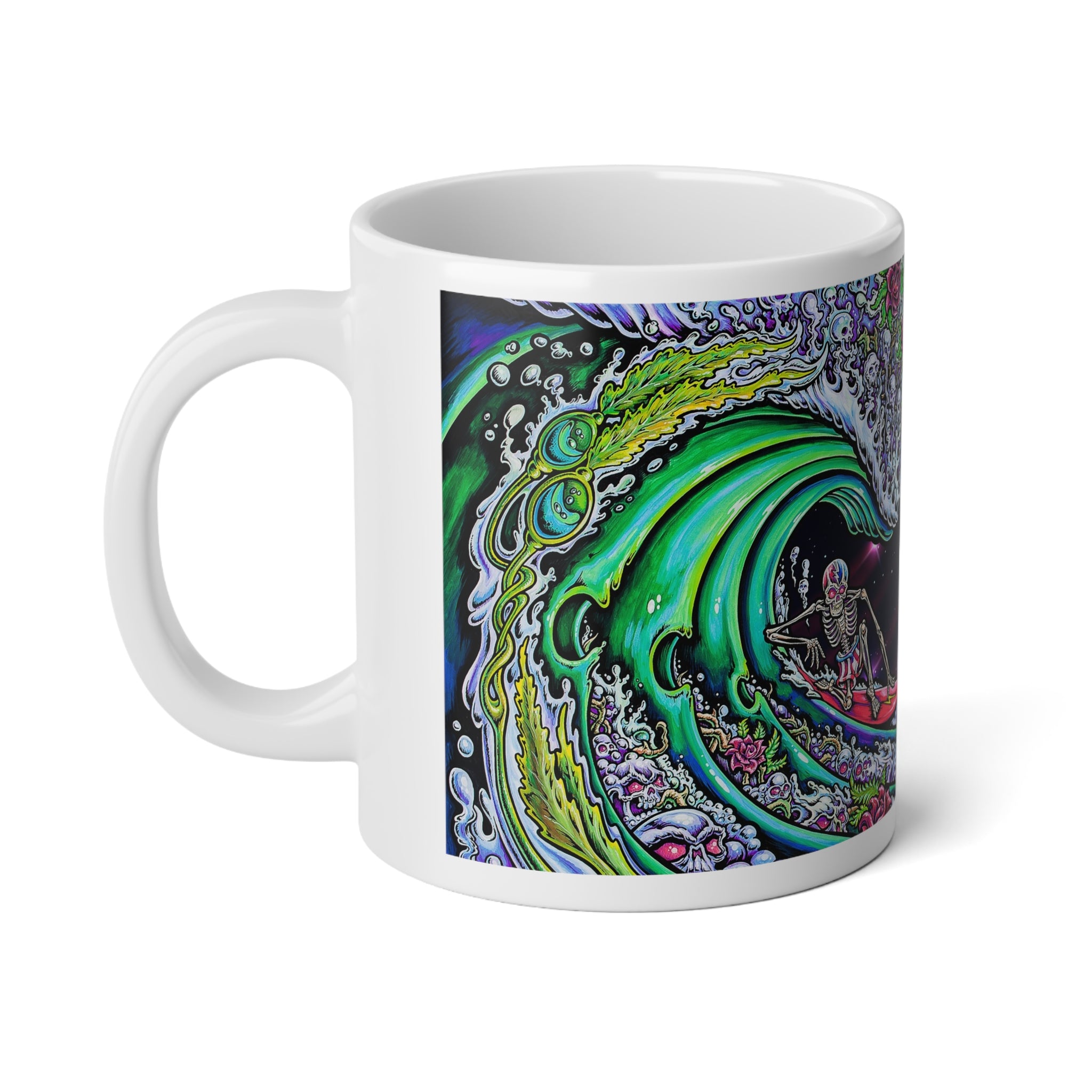 20oz Jumbo Mug -Grateful Tube Art Coffee Cup