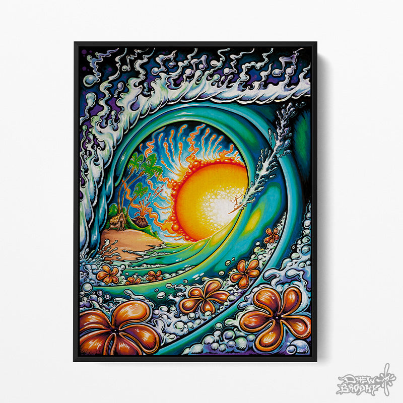 Aloha Sunset Surf Art Prints