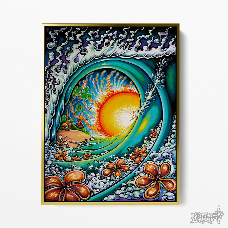 Aloha Sunset Surf Art Prints