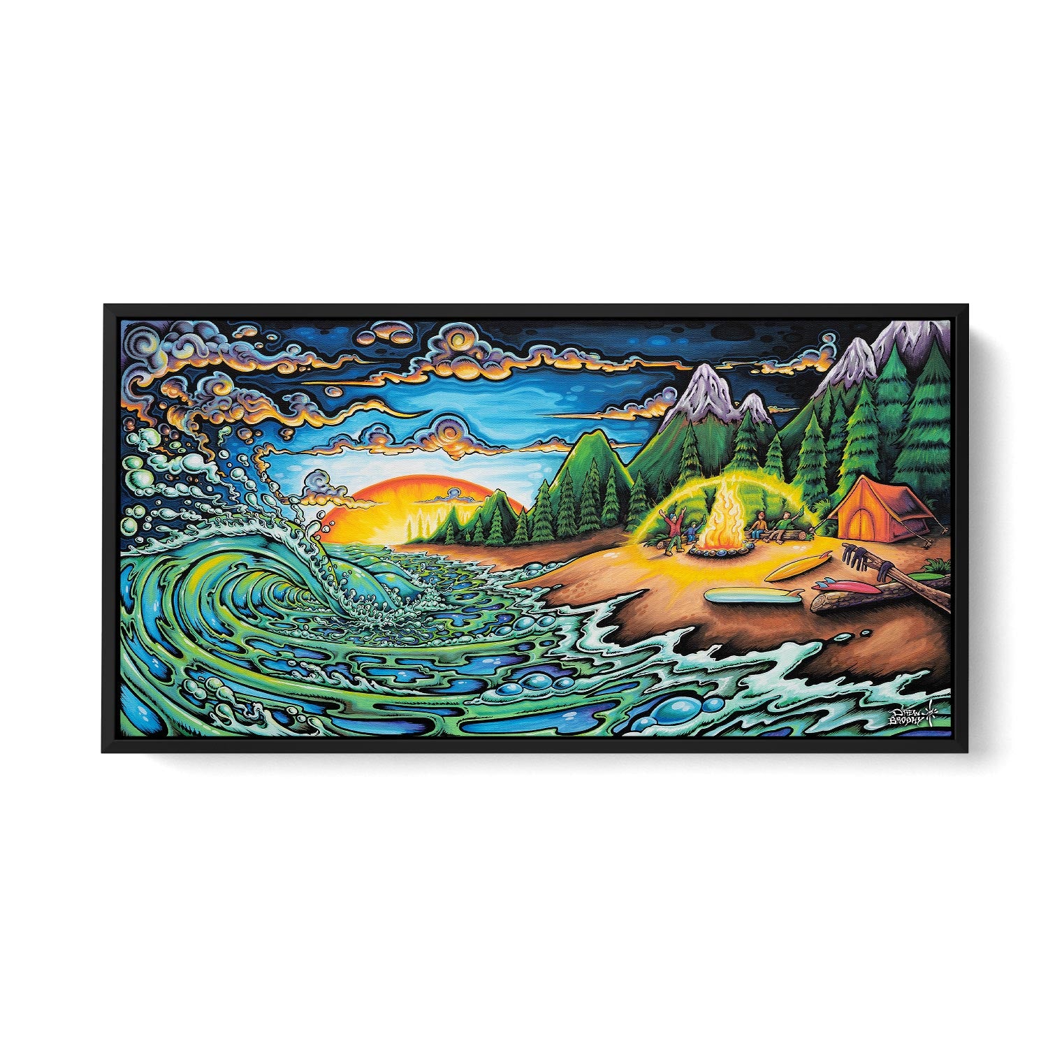 Camp Fire Fine Art Prints