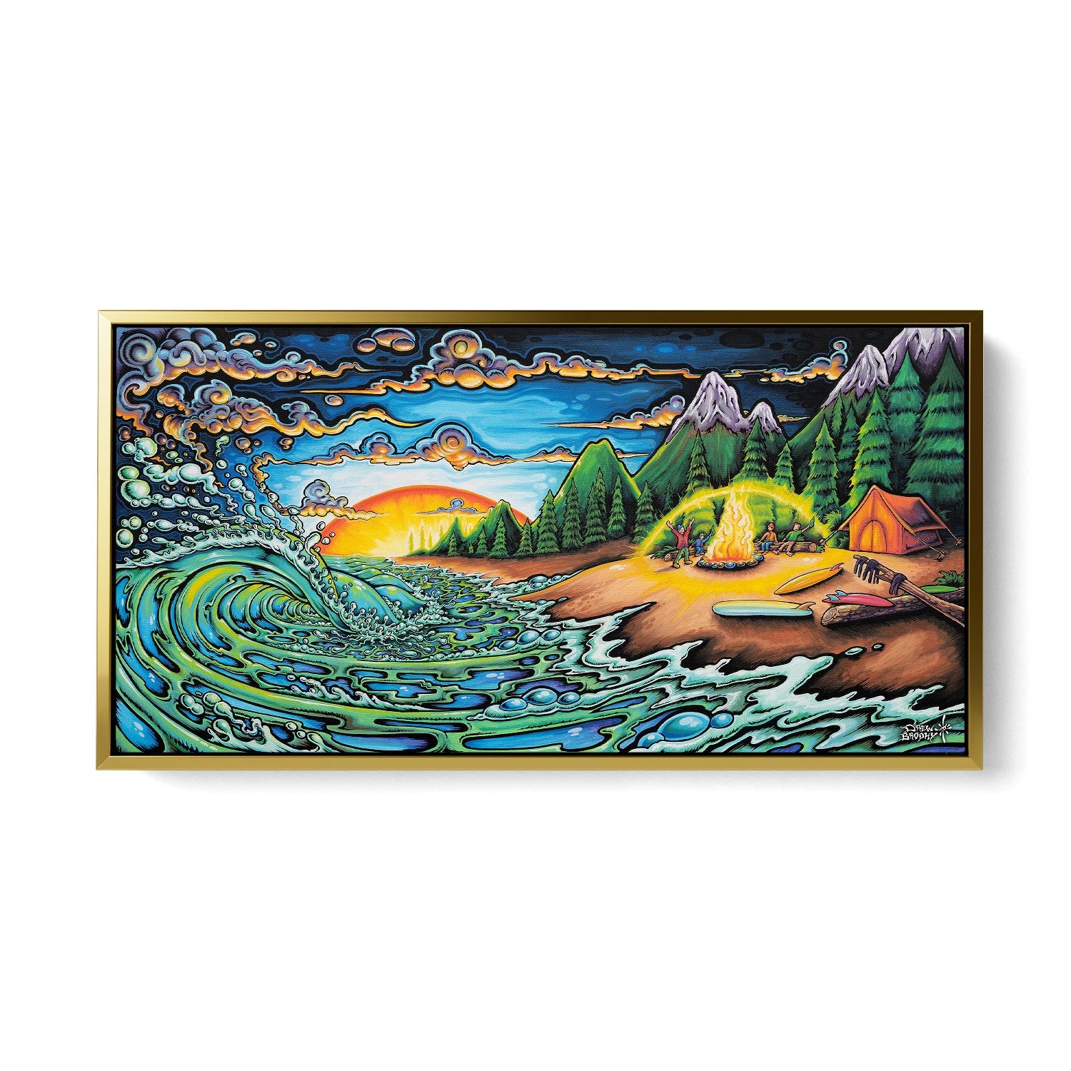 Camp Fire Fine Art Prints