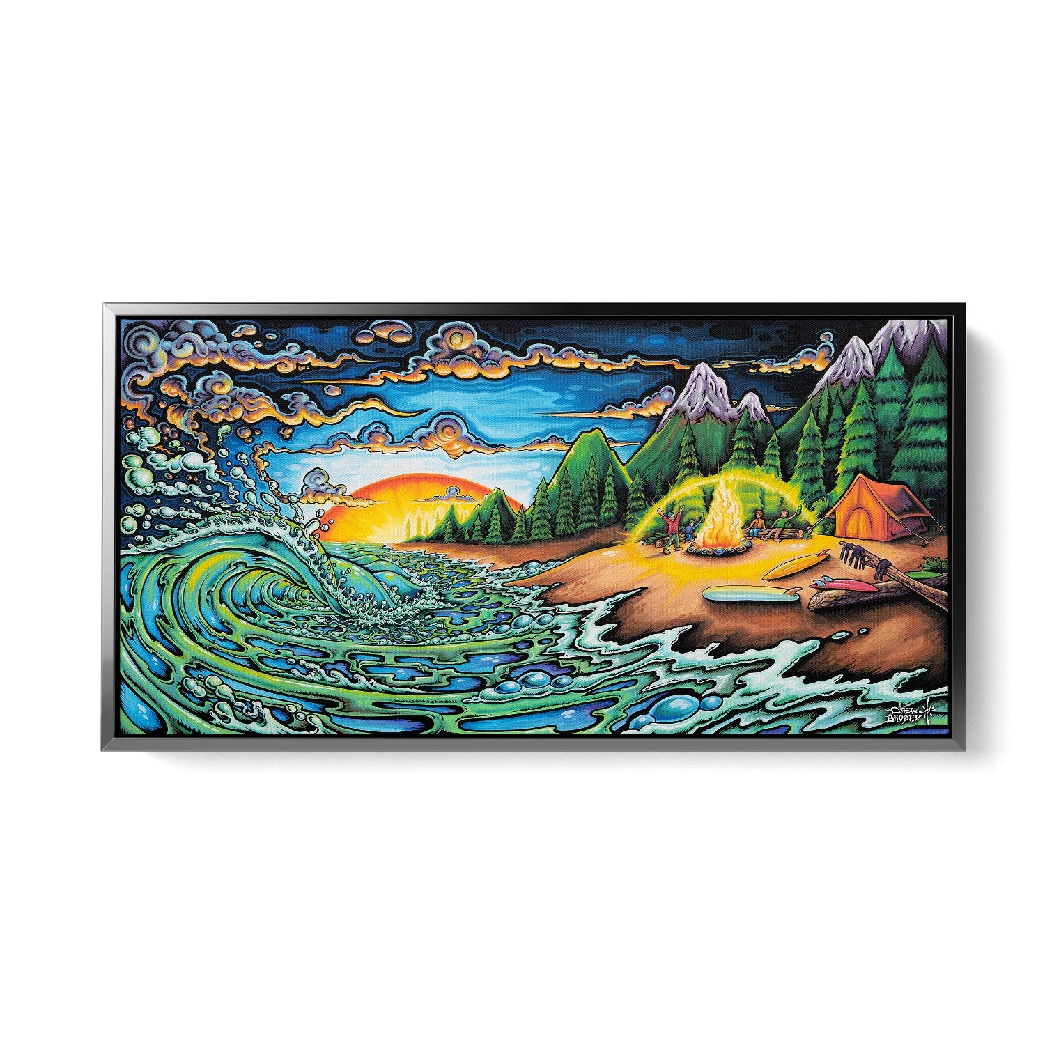 Camp Fire Fine Art Prints