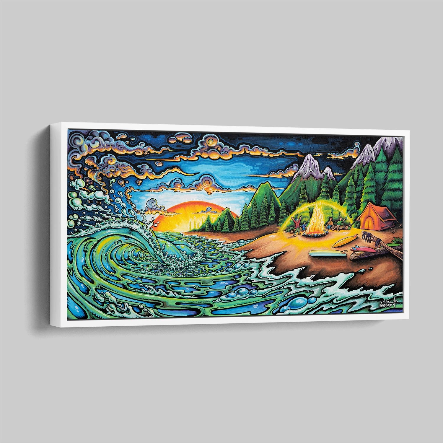 Camp Fire Fine Art Prints