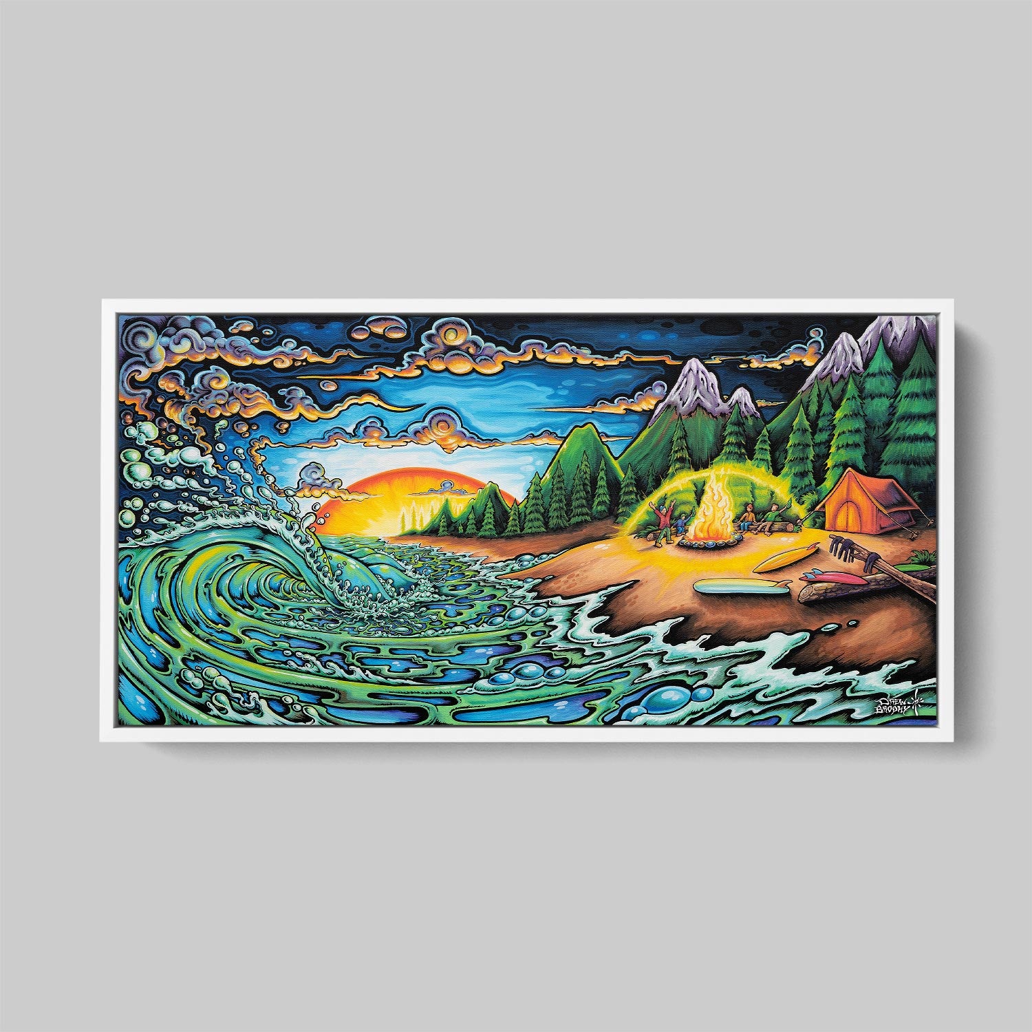 Camp Fire Fine Art Prints