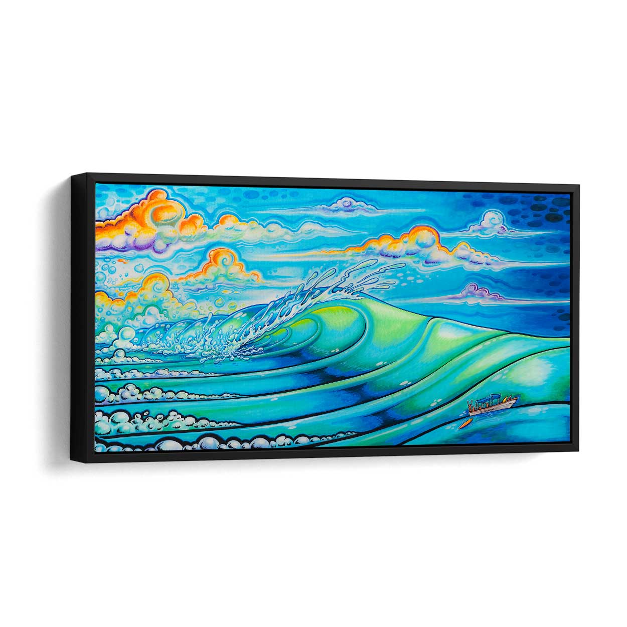 Cloudbreak Limited Signed Numbered Edition Wall Surf Art Prints - Tavarua Island Fiji Inspired