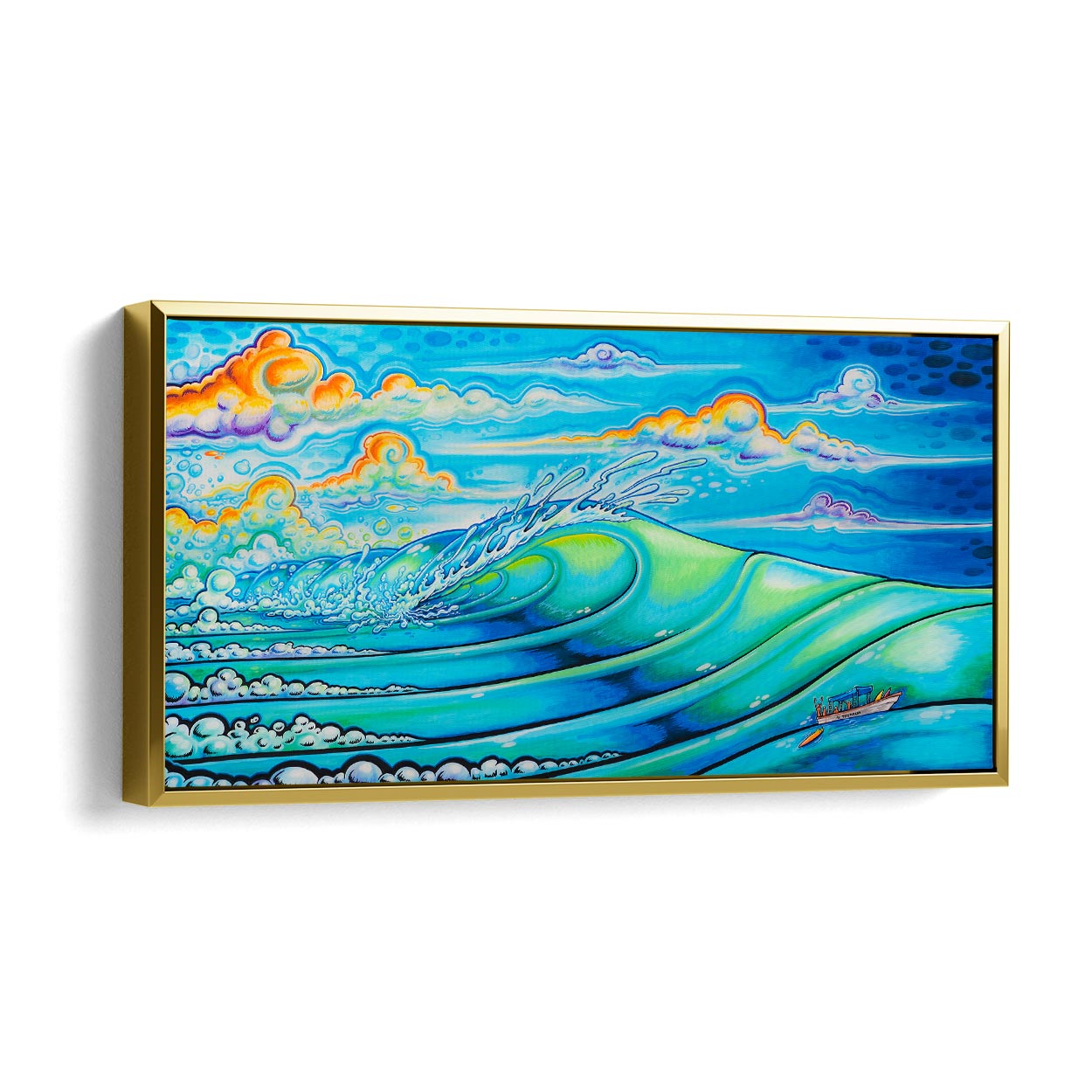 Cloudbreak Limited Signed Numbered Edition Wall Surf Art Prints - Tavarua Island Fiji Inspired