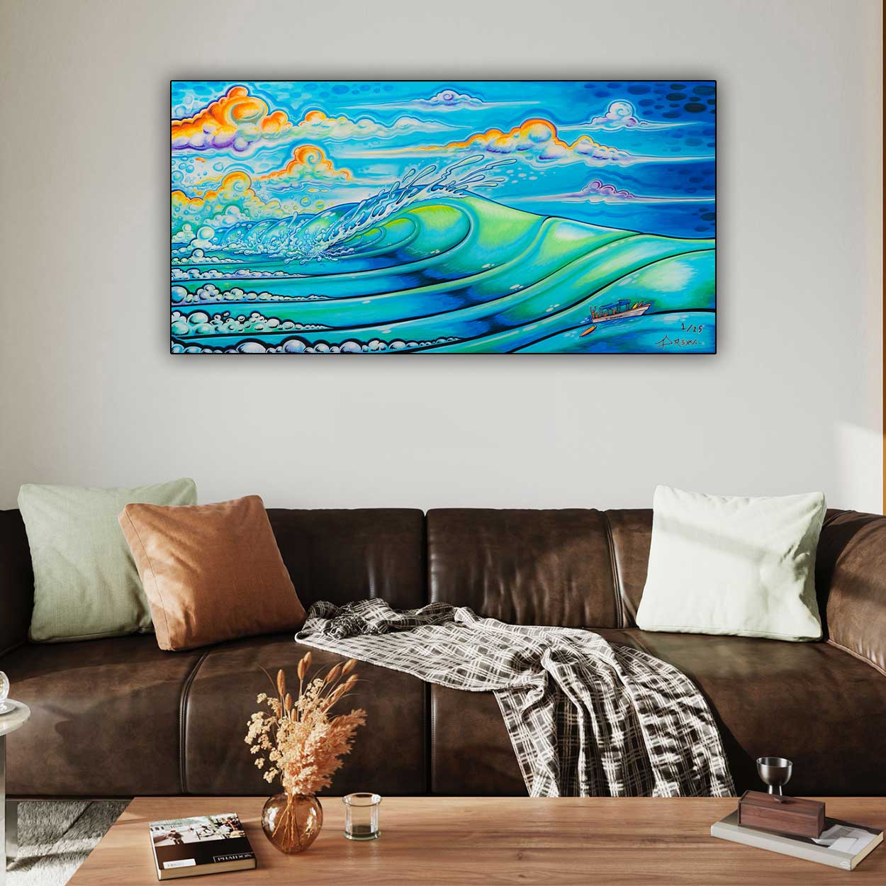 Cloudbreak Limited Signed Numbered Edition Wall Surf Art Prints - Tavarua Island Fiji Inspired