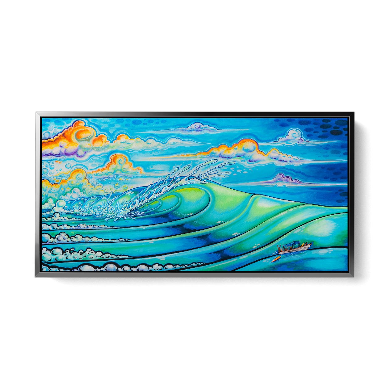Cloudbreak Limited Signed Numbered Edition Wall Surf Art Prints - Tavarua Island Fiji Inspired
