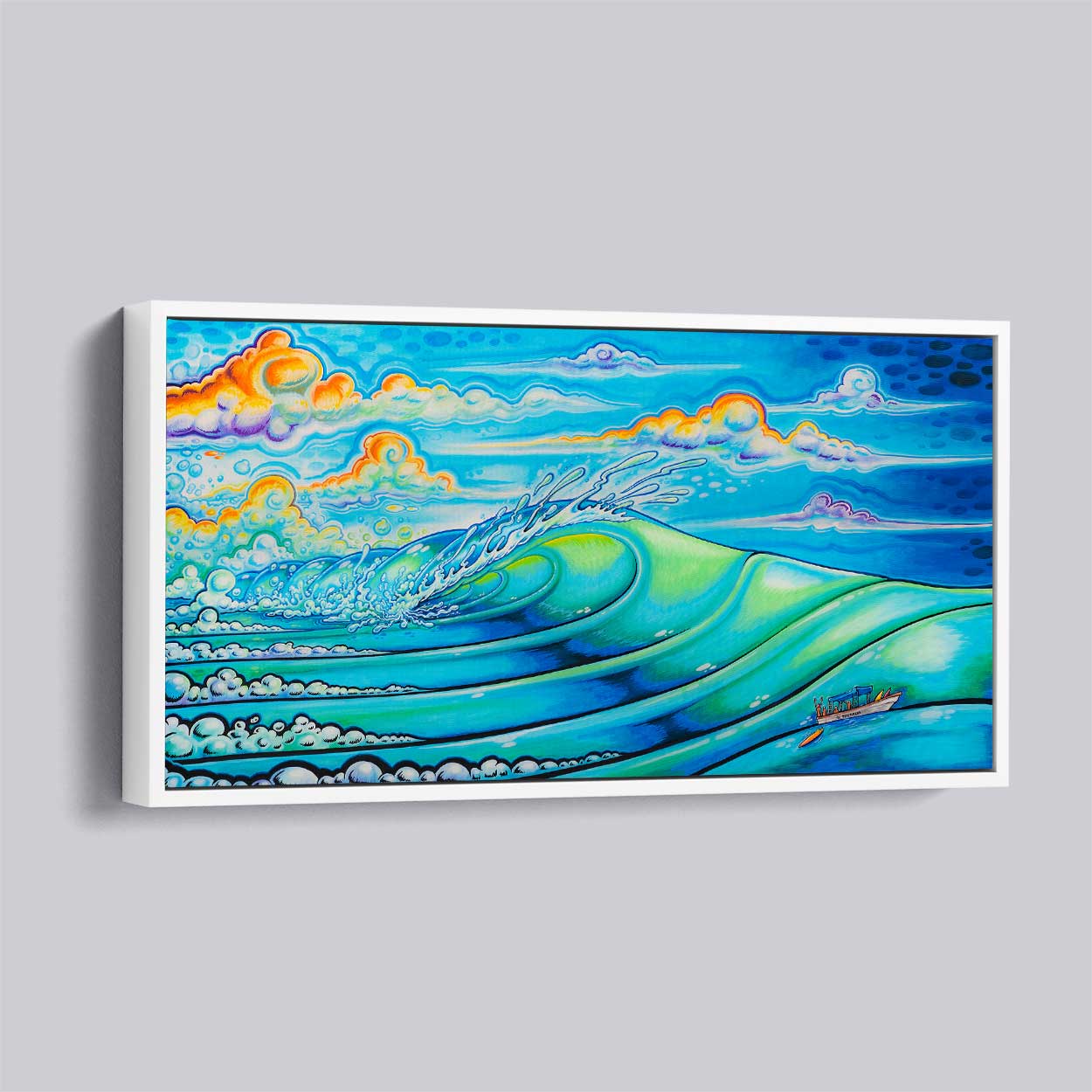 Cloudbreak Limited Signed Numbered Edition Wall Surf Art Prints - Tavarua Island Fiji Inspired