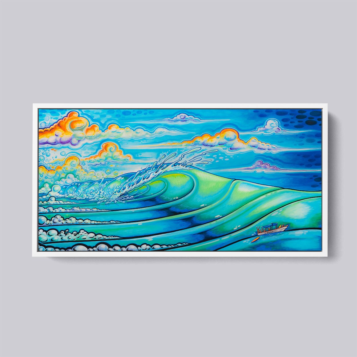 Cloudbreak Limited Signed Numbered Edition Wall Surf Art Prints - Tavarua Island Fiji Inspired