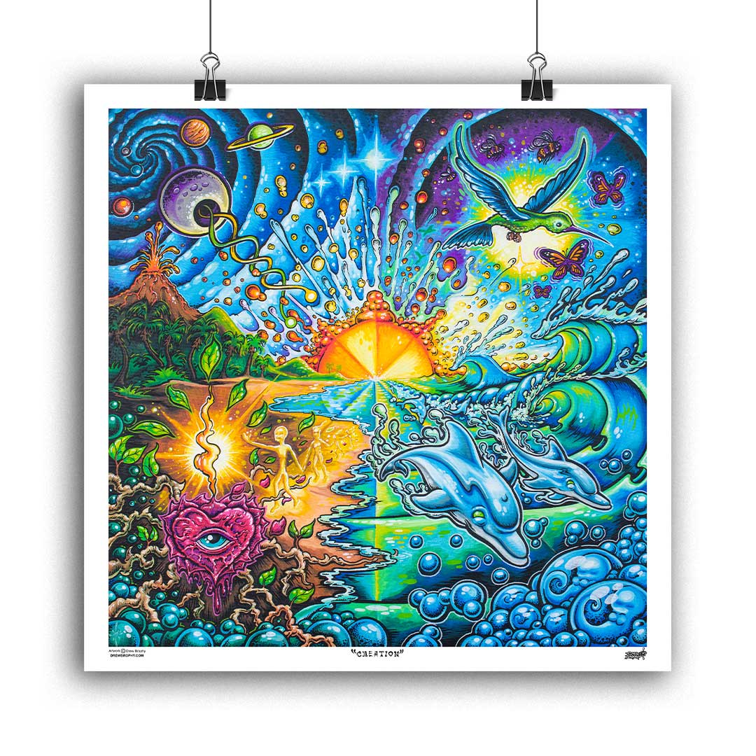 CREATION 24" x 24" Limited Edition of 10 Signed and Numbered by Drew Brophy