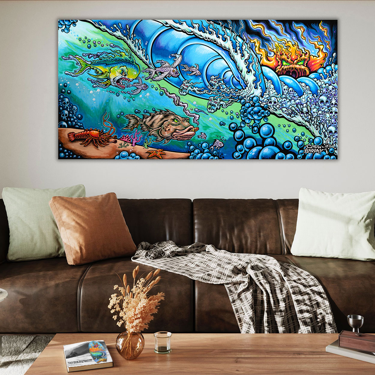 Drew Brophy Art - Sea Hunters - Surf Art - Wall Art Decor.