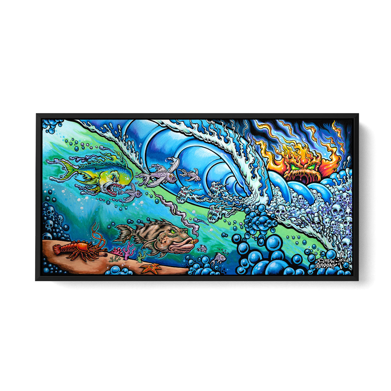 Drew Brophy Art - Sea Hunters - Surf Art - Wall Art Decor.