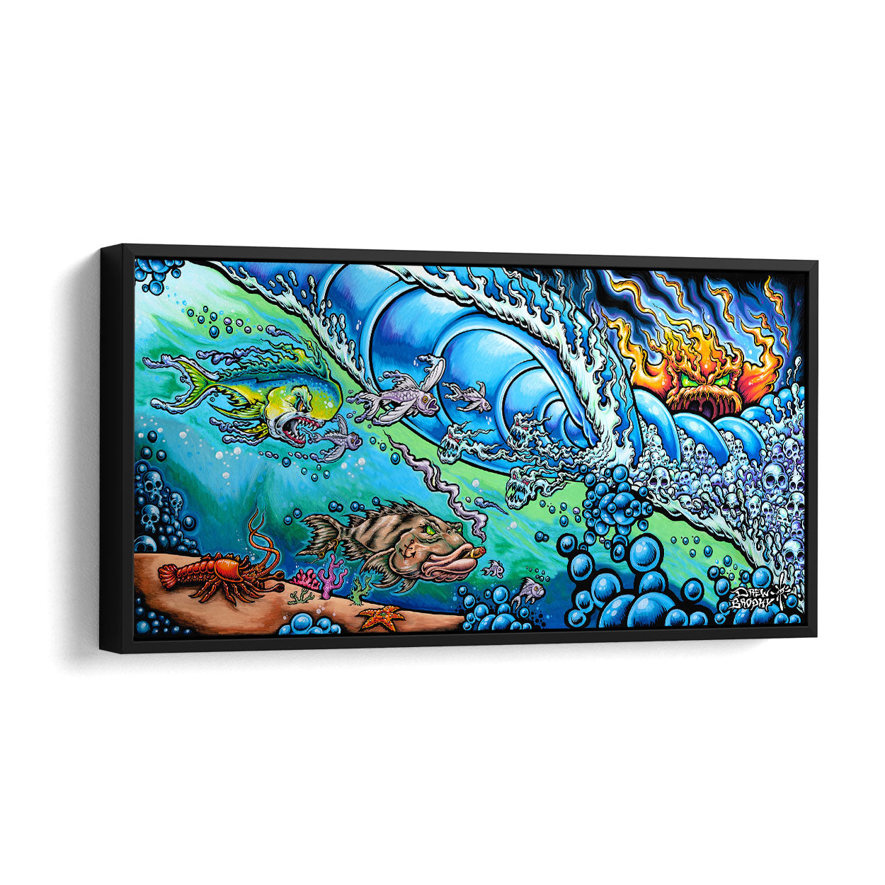 Drew Brophy Art - Sea Hunters - Surf Art - Wall Art Decor.