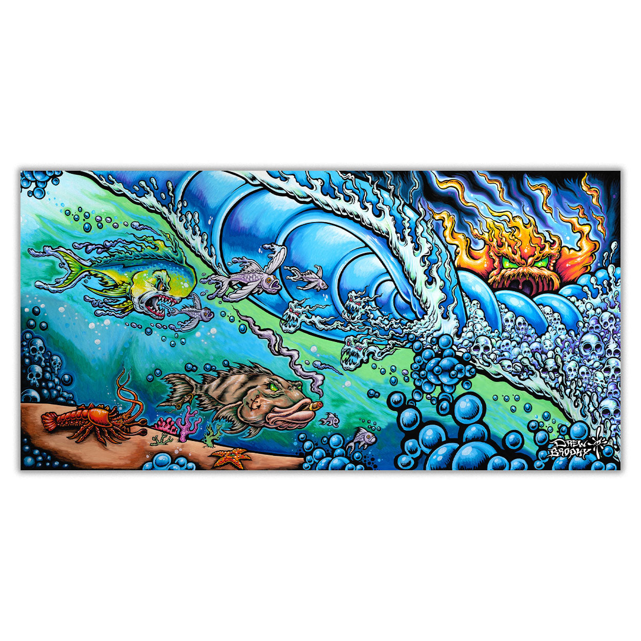 Drew Brophy Art - Sea Hunters - Surf Art - Wall Art Decor.