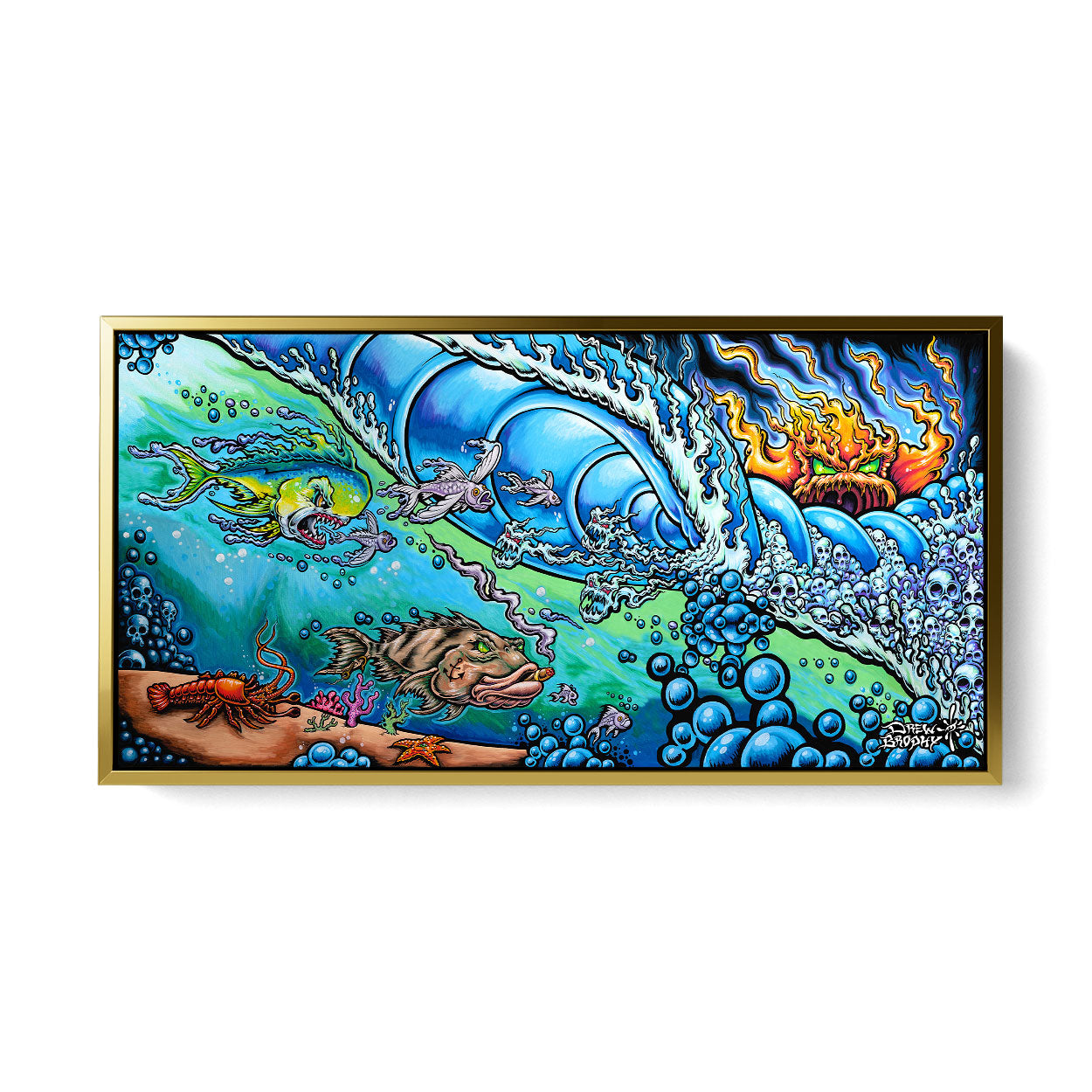 Drew Brophy Art - Sea Hunters - Surf Art - Wall Art Decor.