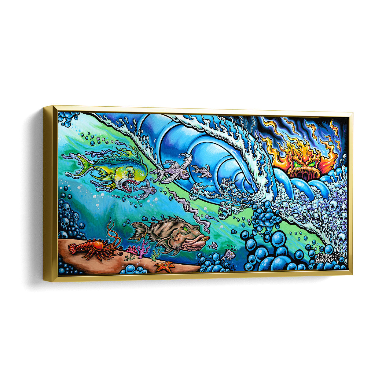 Drew Brophy Art - Sea Hunters - Surf Art - Wall Art Decor.
