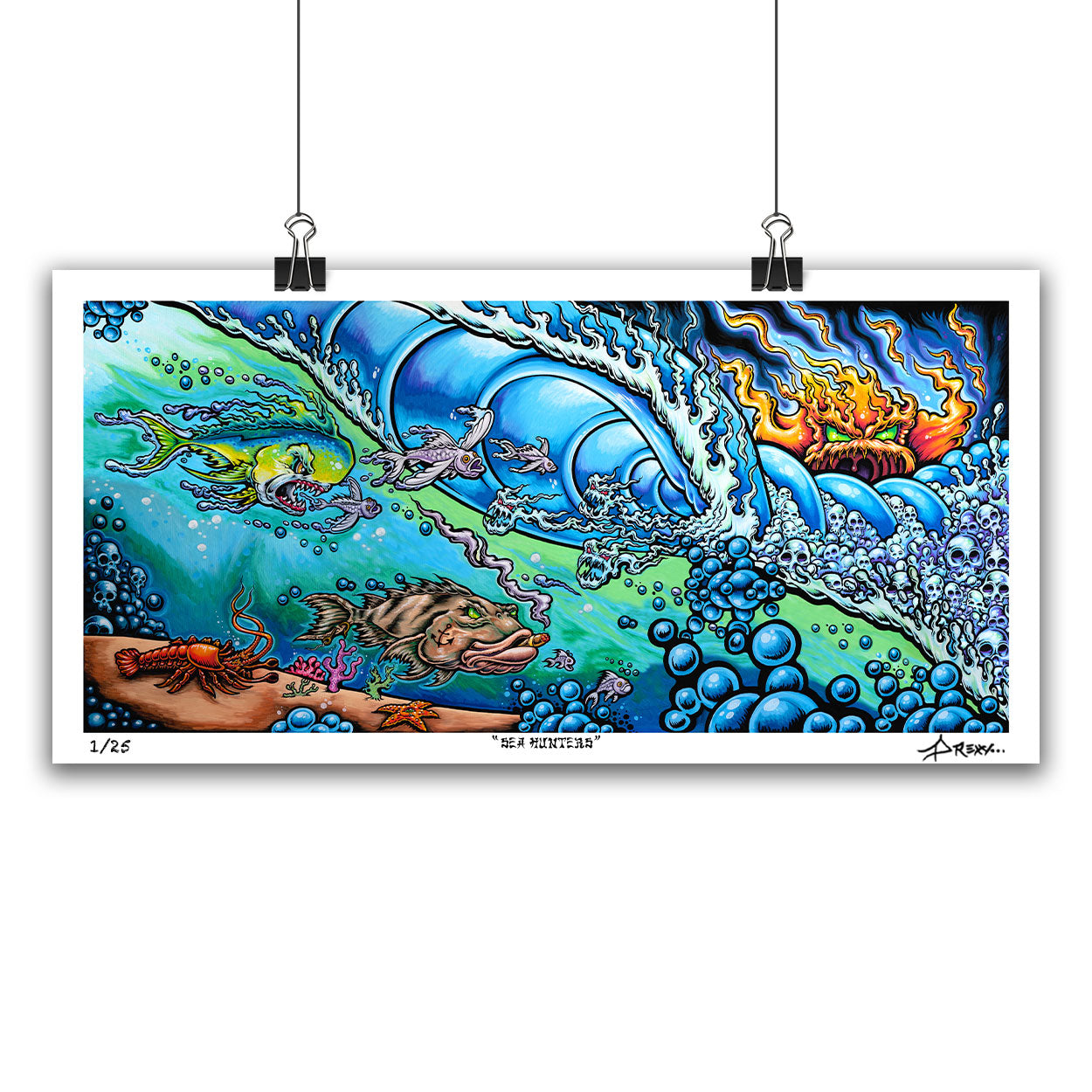 Drew Brophy Art - Sea Hunters - Surf Art - Wall Art Decor.