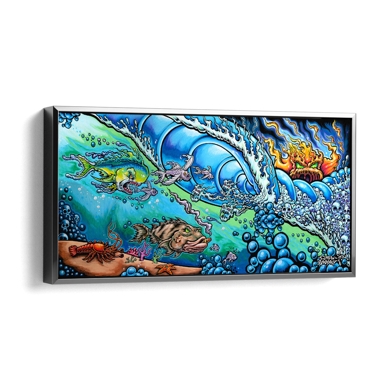 Drew Brophy Art - Sea Hunters - Surf Art - Wall Art Decor.