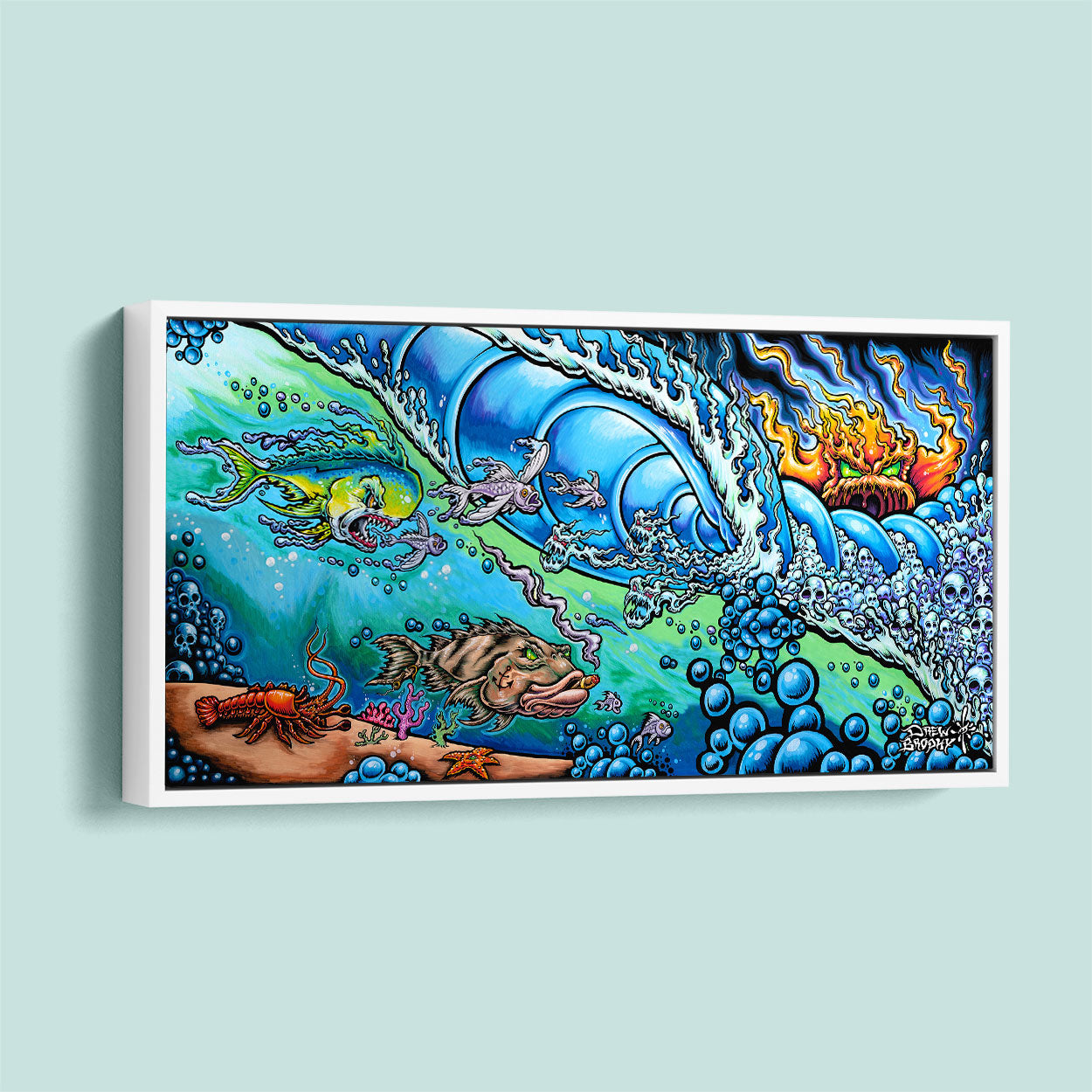 Drew Brophy Art - Sea Hunters - Surf Art - Wall Art Decor.