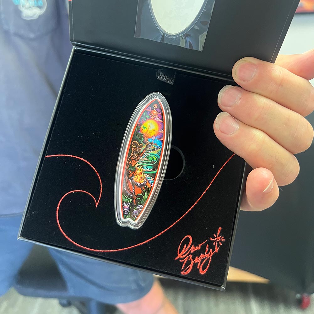 Drew Brophy Surfboards 1oz Silver Coin - The Enforcer