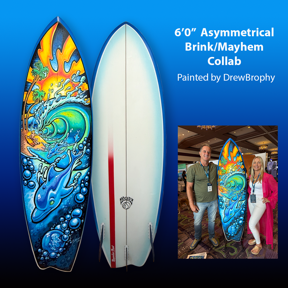 A GOOD LIFE 6'0" Original Painting on Mayhem Surfboard