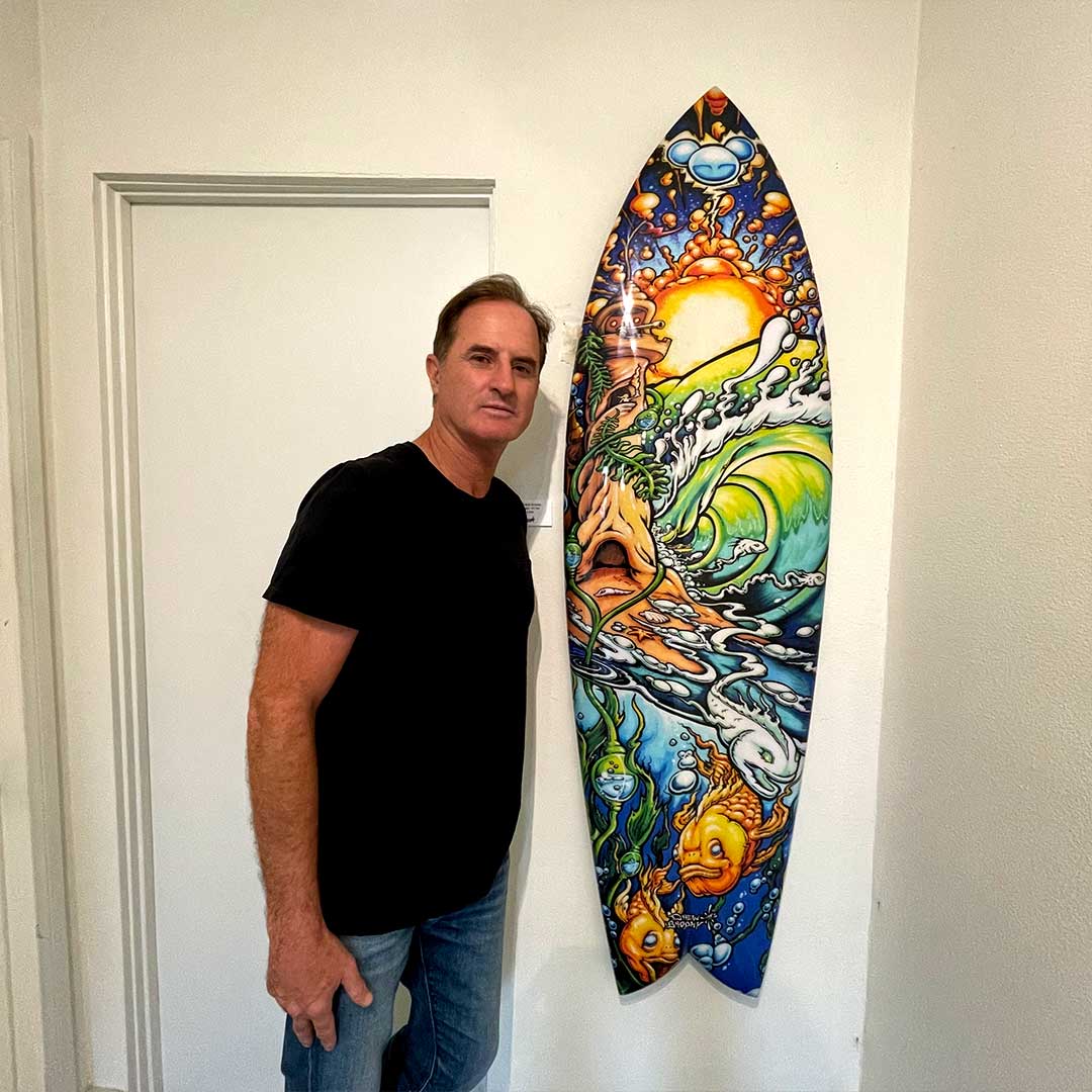 Decorative surfboard art