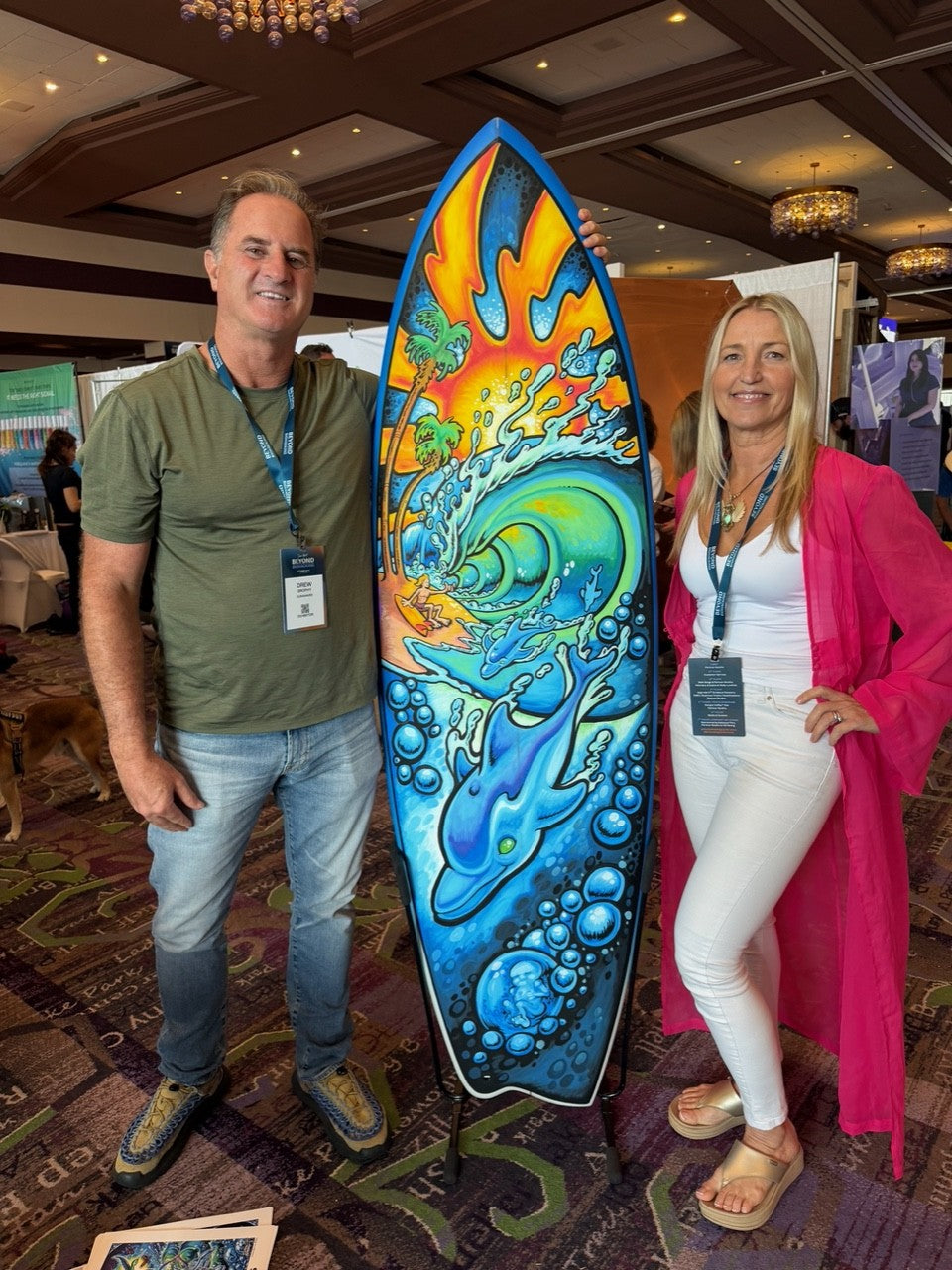 A GOOD LIFE 6'0" Original Painting on Mayhem Surfboard