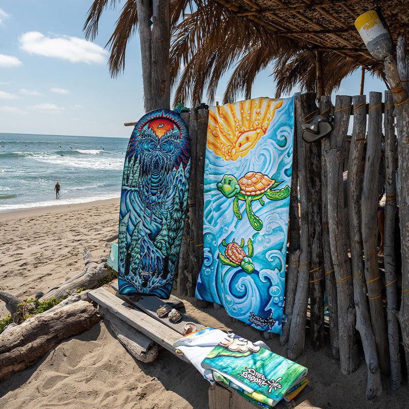 Happy Turtles Beach Towel