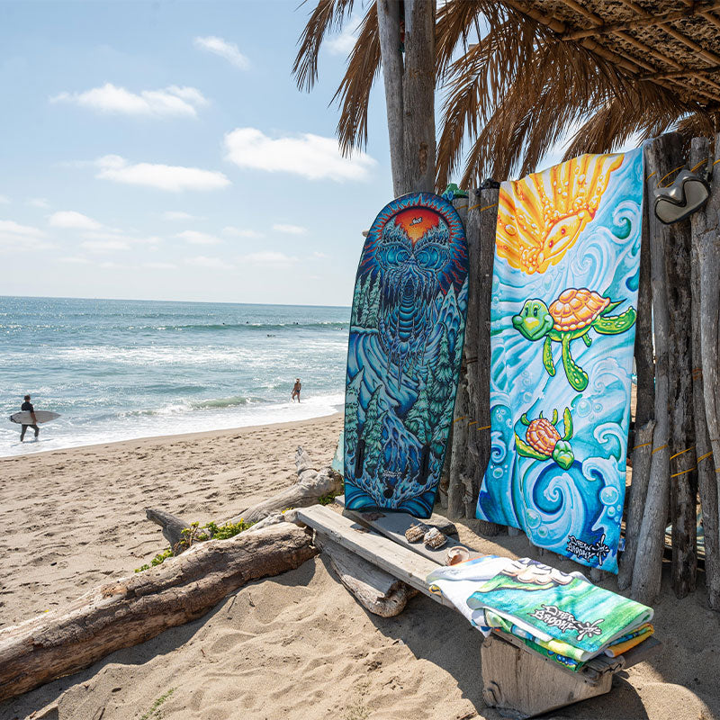 Happy Turtles Beach Towel