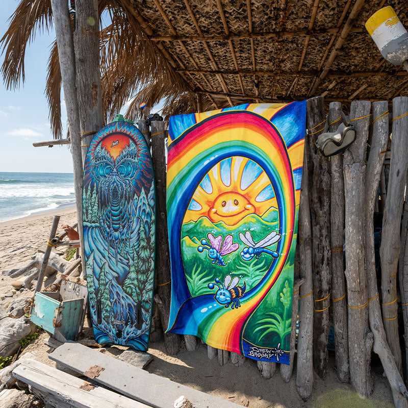 Rainbow Ride Beach Towel