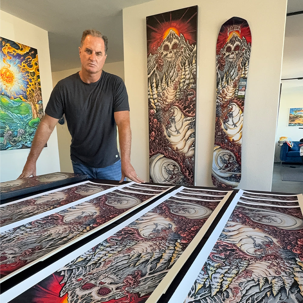 Lost Mountain - Original Painting on Canvas by Drew Brophy