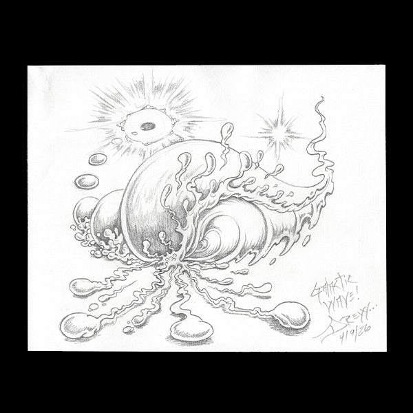 Galactic Wave - 8"x10" Inches by Drew Brophy