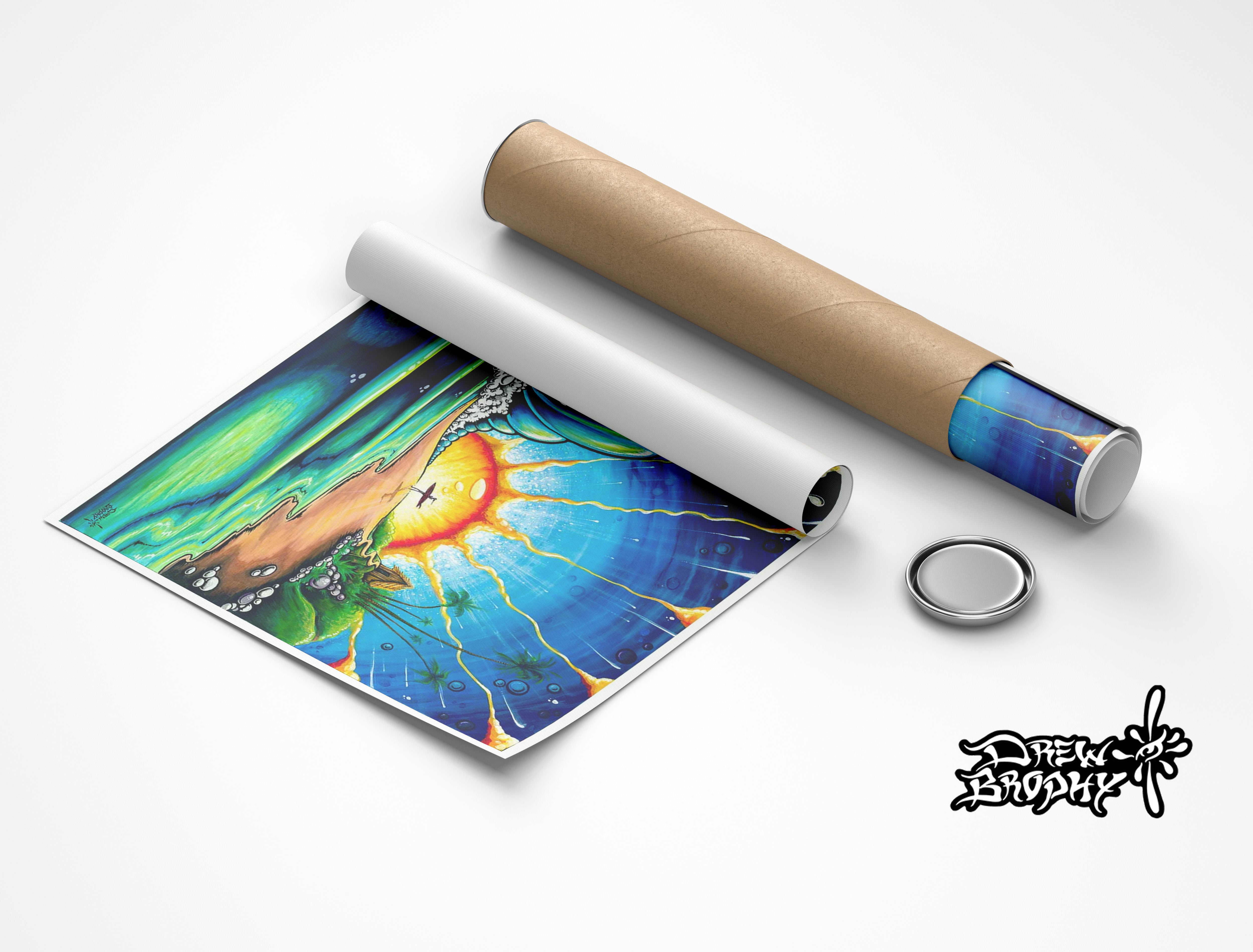 Sunrise by Drew Brophy Rolled Canvas