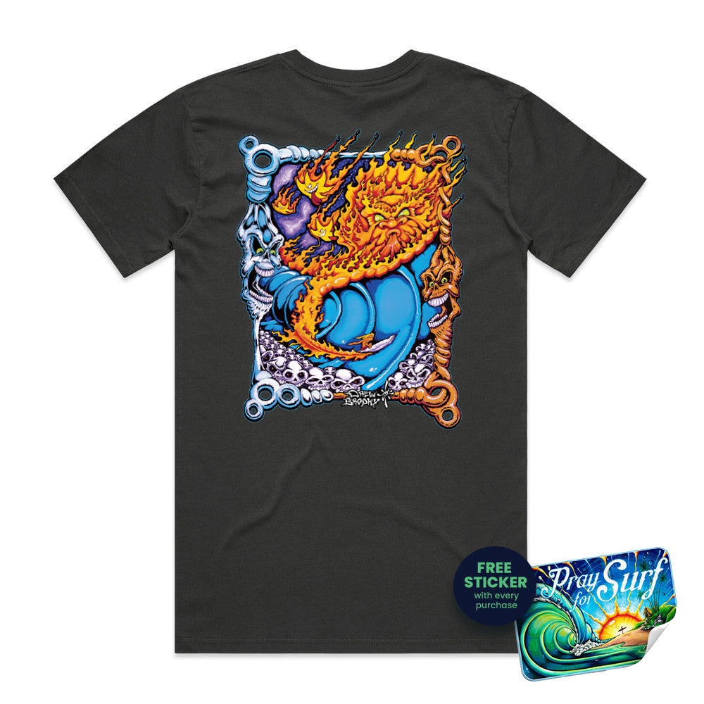 Drew's Dream - coal black colored T-Shirt