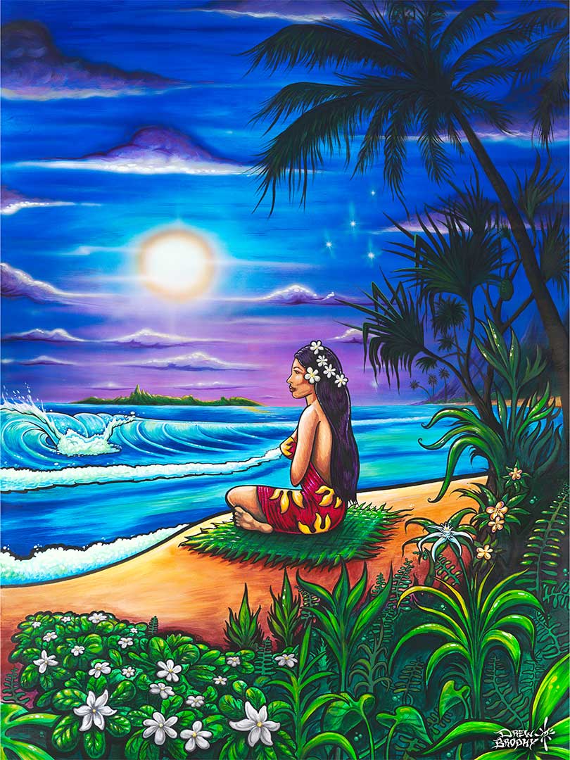 Vahine 9x12 inch Mini Canvas