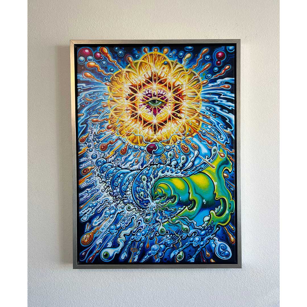 CIRCLE OF TWELVE 33" x 24 Silver Edition of 25 Limited Signed Numbered Framed Canvas
