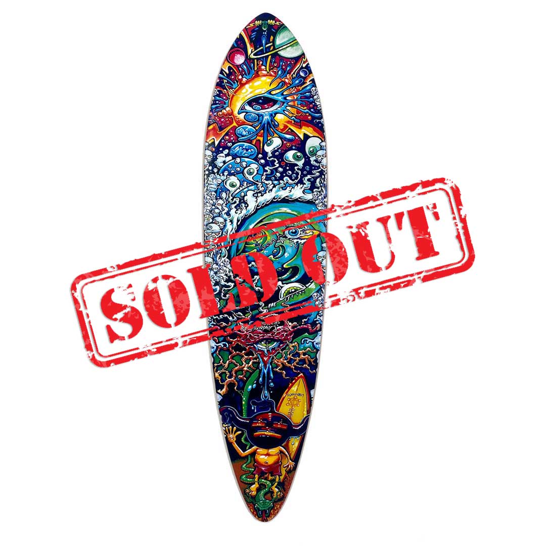 Tribute to Rick Griffin Pin Tail Skateboard Deck - Signed & Numbered Collectors Edition
