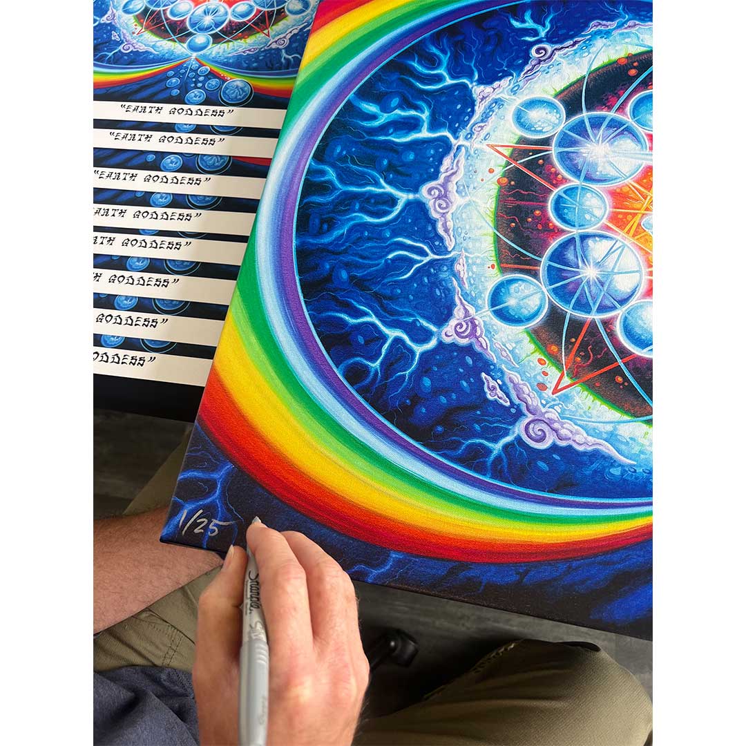 Earth Goddess 24"x30" Stretched Canvas ONLY 10 Hand Signed and Numbered by Drew Brophy