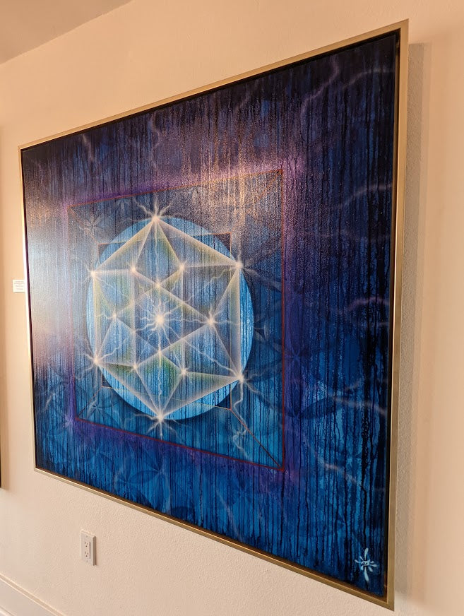 THE PERFECT SHAPE 48" x 48" Original Fine Art Painting FRAMED