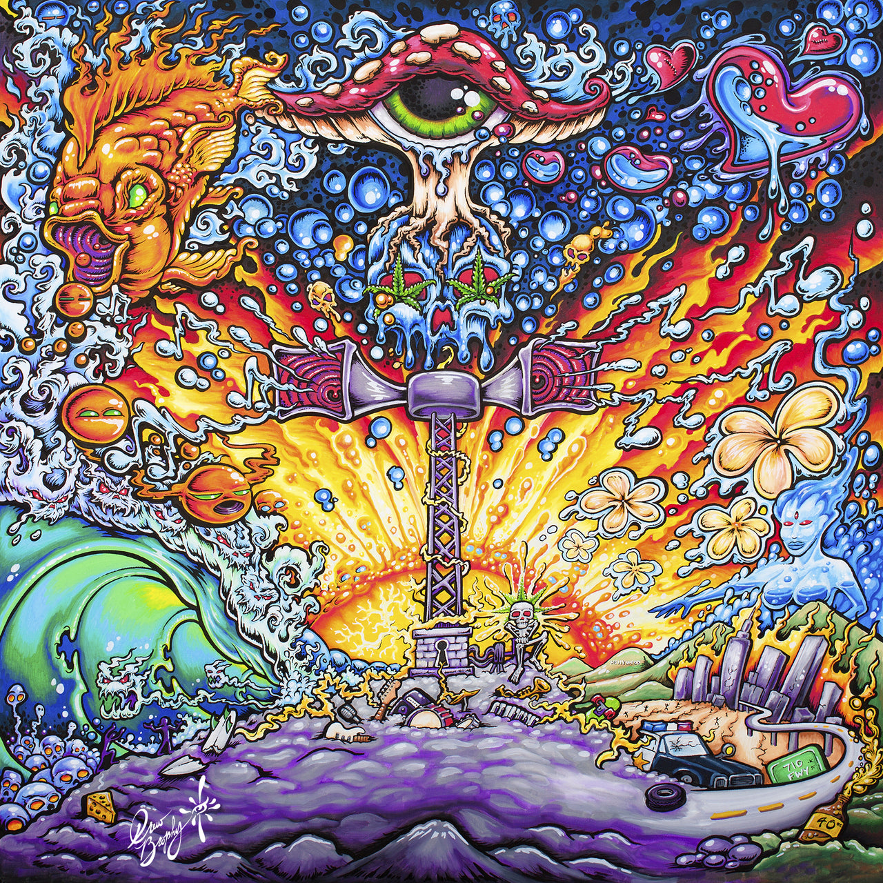 Sirens SUBLIME WITH ROME Limited Edition SIGNED By BAND Fine Art on Canvas 30" x 30"