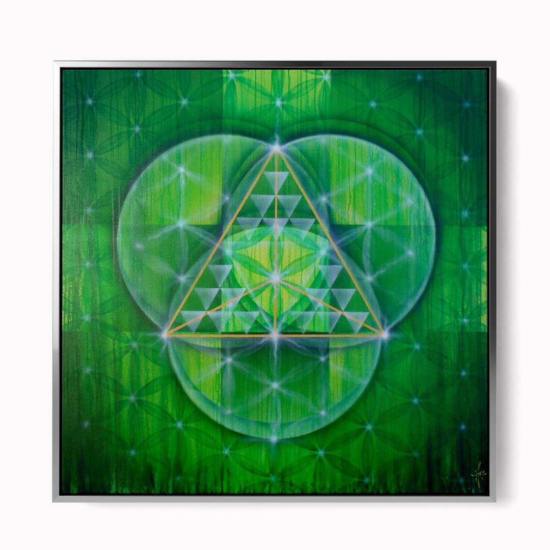 TRINITY Sacred Geometry Flower of Life Tetrahedron