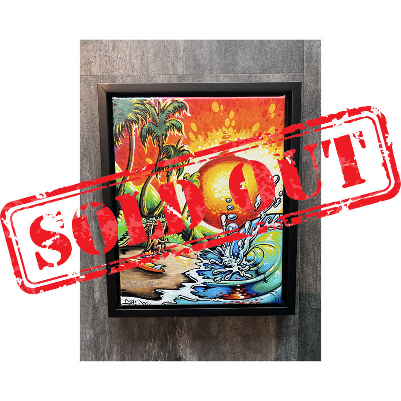 LIVING ON THE BEACH 8" x 10" Framed Canvas Prints