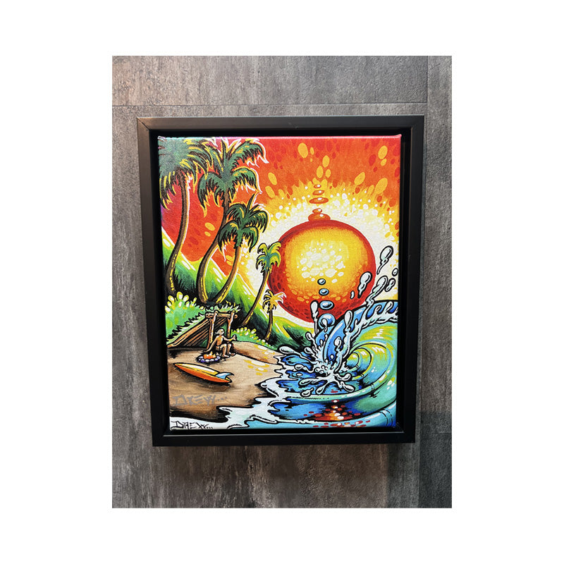 LIVING ON THE BEACH 8" x 10" Framed Canvas Prints